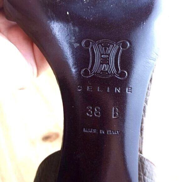 Celine Brown Leather Sandal 38B - Picture 4 of 10